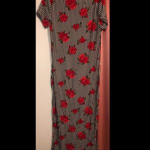 Maxi Rose Dress - Size L